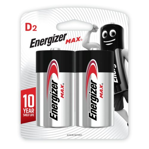 ENERGIZER MAX ALKALINE D-SIZE CARD 2