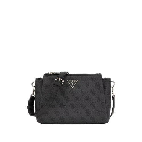 GUESS NOELLE TRI COMPARTMENT PRINT CROSSBODY
