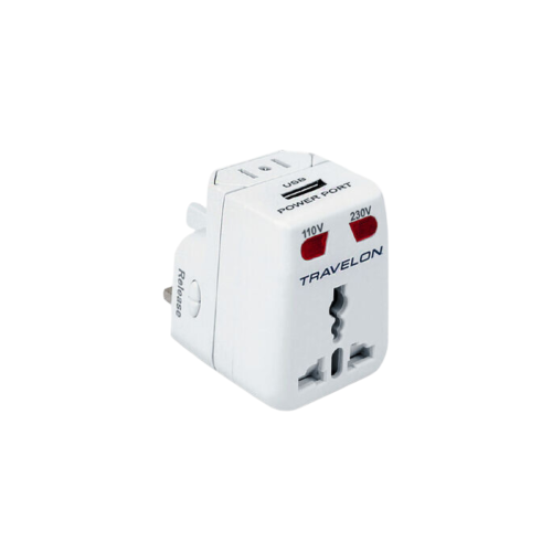 TRAVELON WORLDWIDE ADAPTER & USB CHARGER