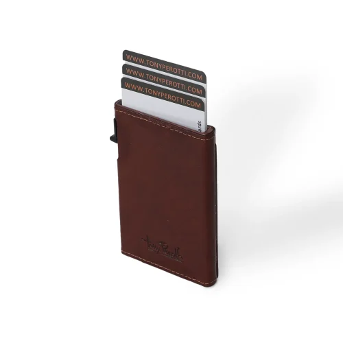 TONY PEROTTI FURBO SLIM CARDHOLDER WITH OUTSIDE CARD SLOT